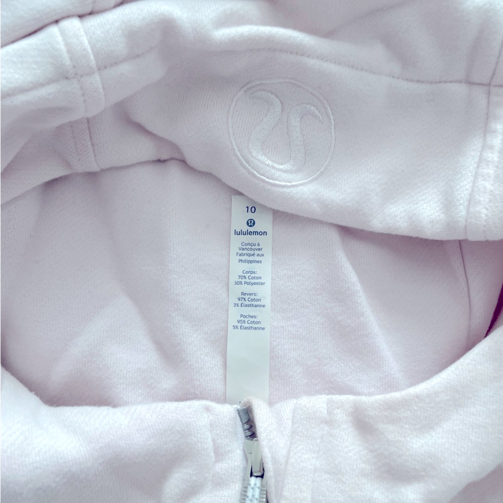 Lululemon Scuba Full Zip Hoodie (light pink)